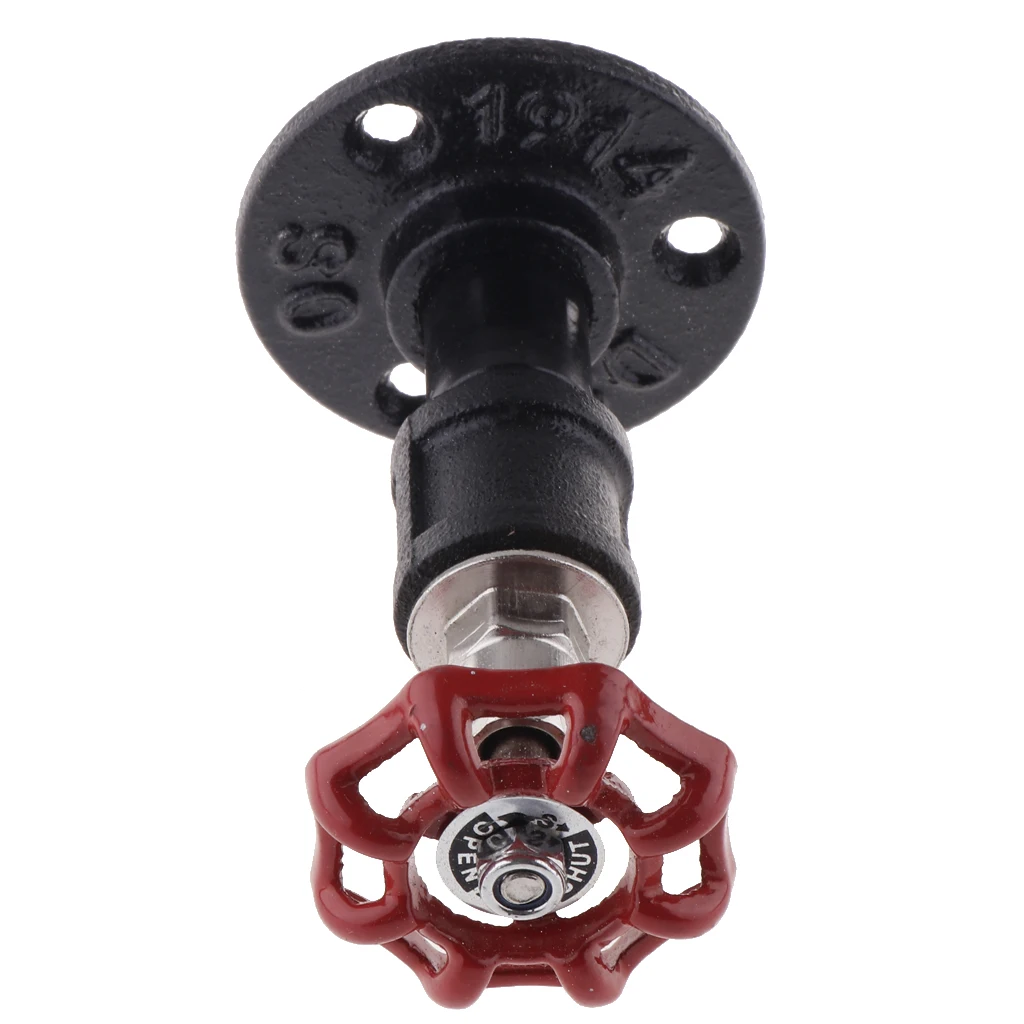 Industrial Iron Pipe Wall Mounted Coat Robe Hook Heavy Duty Hanger Hook Rack