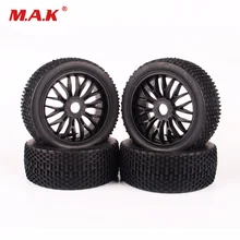 4pcs ruber tires tyre wheel rims for HPI HSP Traxxas 1:8 RC off-road car buggy parts accessory