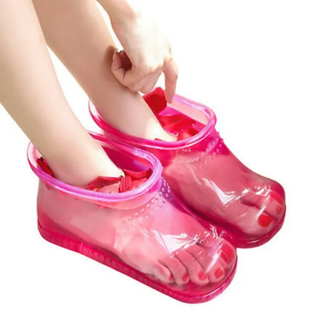 Disc Foot Bath Massage Boots Household Relaxation Slipper Shoes Feet Care Hot Compress Foot Soak Theorapy Massager