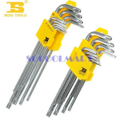 

9 pcs Torx Wrench Tools Set Tamper Proof Security Type
