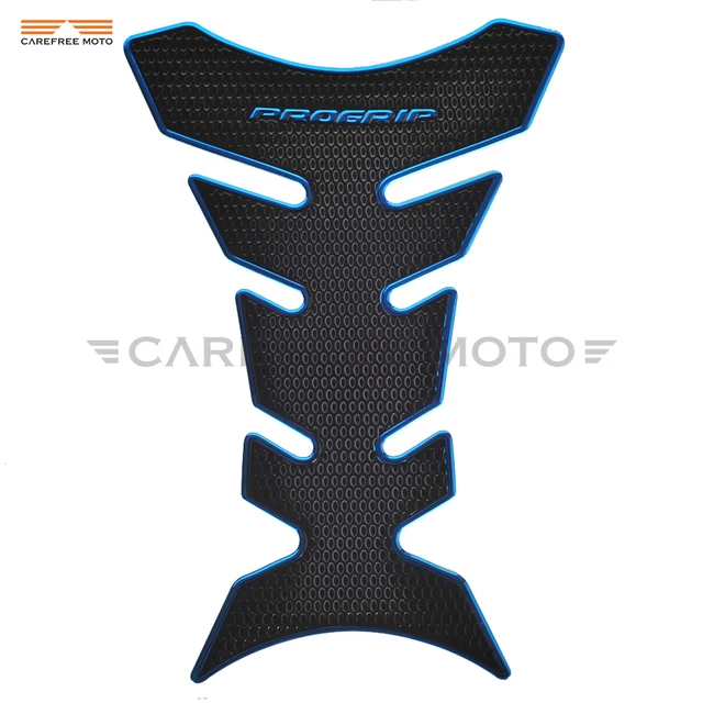 Motorcycle 3D Rubber Sticker Gas Fuel Oil Tank Pad Protector Cover Decals Case for Honda Yamaha BMW Kawasaki Suzuki Blue