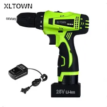 Xltown the new 25v two-speed rechargeable lithium battery electric screwdriver high quality Electric screwdriver power tools