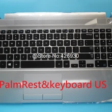 Подлокотник для ноутбука и клавиатуры для samsung NP270E5G 270E5G английский США русифицированный, русский язык Бразилия br cоединенное Королевство Великобритания BA75-04802A тачпад