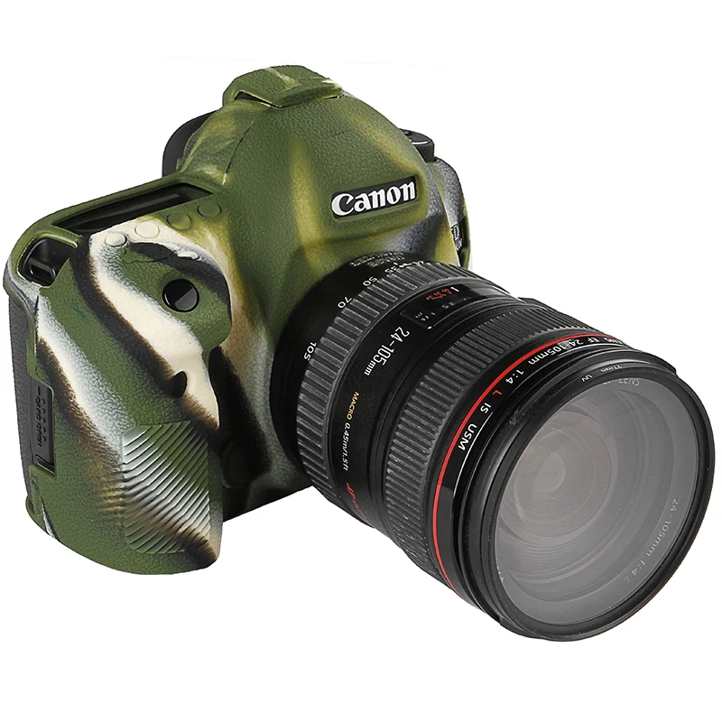 Soft Silicone Rubber Camera Protective Body Case Skin For Canon 5D4 5D Mark IV DSLR Camera Bag protector cover Drone Bags