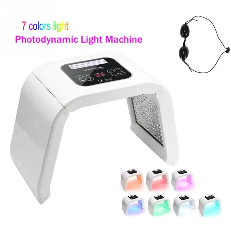 Máquina da Beleza do Cuidado da Pele Removedor de Anti-wrin Pdt para o Rejuvenescimento da Pele Nova Levou Luz Pdt Máscara Facial Terapia Acne 2020 7 Cor Mod. 1269555 12 High Quality Beleza e saúde