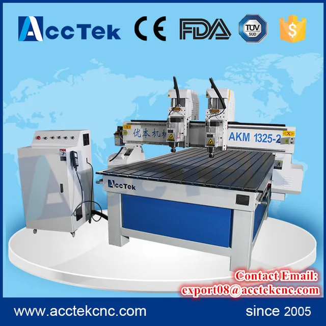 hot sale multi t slot table cutting machine 1325 cnc router for wood