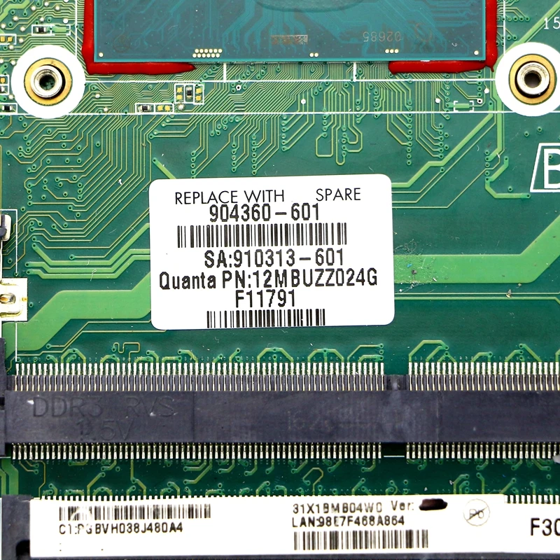  904360-601 DAX1BMB1AF0 Motherboard w/ i7-7500U 2.7GHz CPU + GTX 940m 4gb GPU for HP ENVY 17-S 17T-S