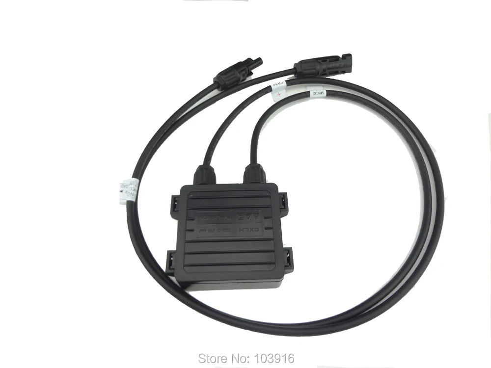 

JUNCTION BOX 6AMP, with MC4 connector, with 90cm cable for SOLAR CELLS PANELS