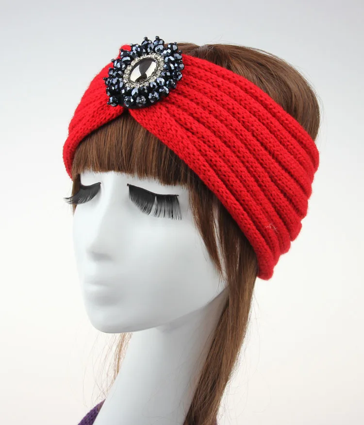 Wholesale Women Crochet Wool Headband Knit Hair Band Headbands Winter