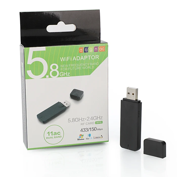 802.11AC 600Mbps Wifi USB Mini MTK7610 2,4g/5,8g двухдиапазонный 500 метров длинный диапазон Wifi адаптер