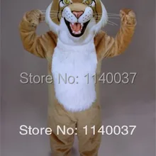 Талисман Профессиональный изготовленный на заказ Тан Bobcat Костюм Талисмана Забавный крутой Cosply Костюмы для Хэллоуина праздника партии карнавала