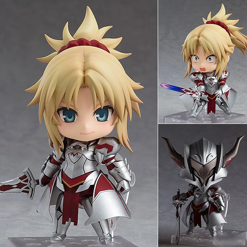 10 см Nendoroid Fate/apocripha Saber из красного абс и ПВХ окрашенные фигурки Коллекция игрушек куклы с коробкой