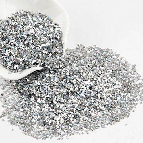 3mm Laser silver 10g 3 мм мини Звезда блестки для ногтей искусство руководство пятиконечная звезда пайетки 4 мм ПВХ свободные блестки DIY ремесло украшения Маникюр 10 г - Цвет: 3mm Laser silver 10g
