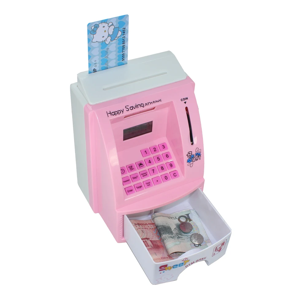 Creative Mini Atm Cash Deposit Machine Bank Toy Digital Coin Creative Mini Atm Cash Deposit Machine Bank Toy Digital Coin Save Money Box Saving Kids Gift Christmas In Bo From Home Garden On
