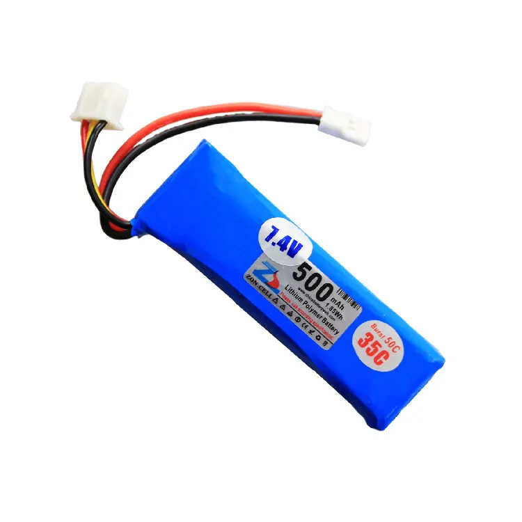 Bateria de Polímero de Lítio de Energia Núcleo de 701855 Novo Helicóptero Aeromoing Ferramenta Li-ion Recarregável Elétrica Celular no 500mah 7.4v - Image 2