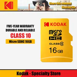 Kodak 16 GB Micro SD card картао де memoria class10 карты флэш-памяти mecard 16 gb Micro sd kart C10