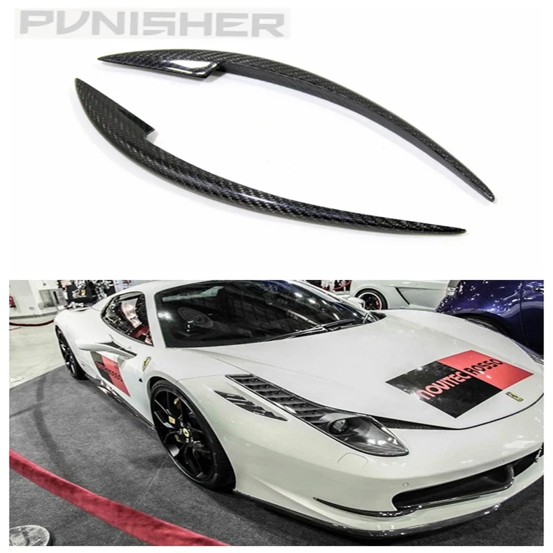 Carbon Fiber Car body kit Rear Trunk Spoiler Lip Wing Body Kits rear diffuser rear lip For Ferrari 458