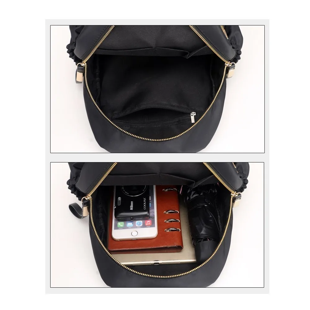 Herald de moda de las mujeres bolsos de alta calidad bolsas para la escuela de los adolescentes de Nylon femenina bolsas de viaje niñas Bowknot mochila Mochilas Herald de moda de las mujeres bolsos de alta calidad bolsas para la escuela de los adolescentes de Nylon femenina bolsas de viaje niñas Bowknot mochila Mochilas