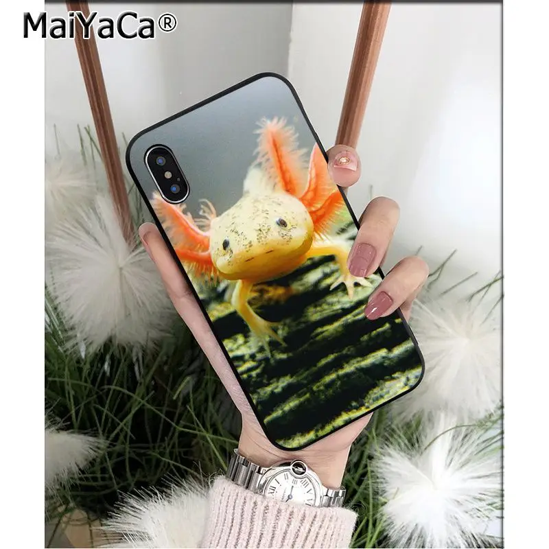 MaiYaCa милый животный Axolotl клиент высокого качества чехол для телефона Apple iPhone 8 7 6 6S Plus X XS MAX 5 5S SE XR чехол