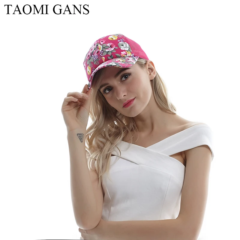 TAOMI GANS Wholesale Baseball Caps Women Hat 2017 Fashion New Mesh Cap