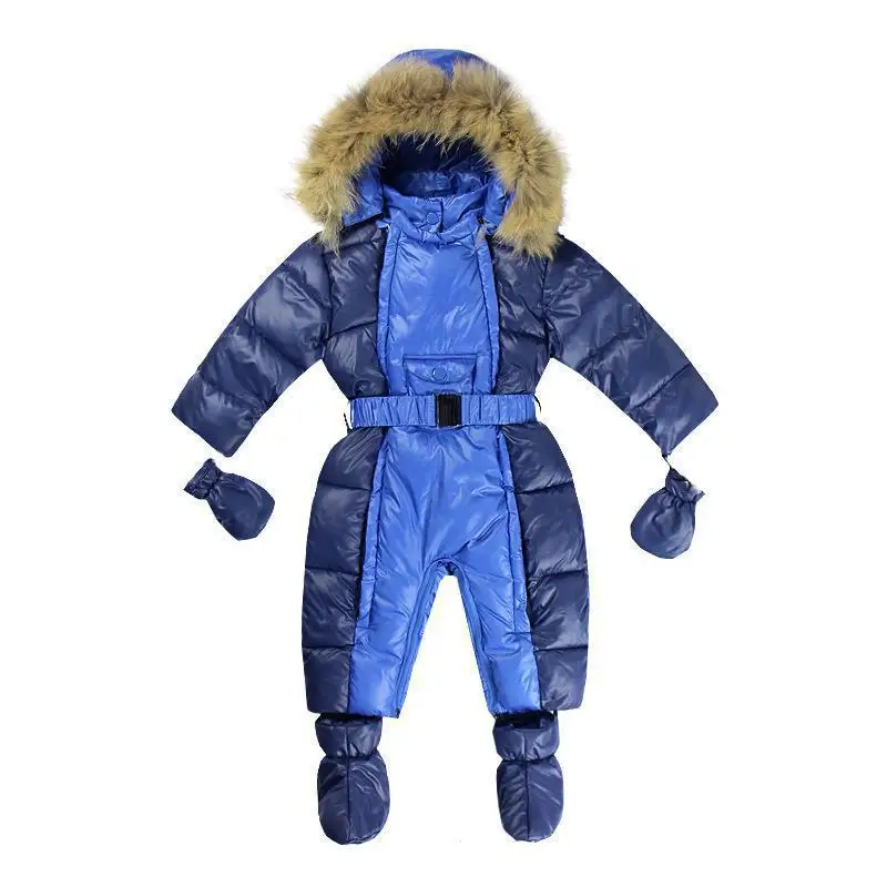 Orangemom/ г.; куртки для младенцев; зимний комбинезон; зимнее пальто для маленьких мальчиков; зимние комбинезоны для новорожденных; теплые куртки; комбинезон для малышей; Верхняя одежда для малышей - Цвет: blue