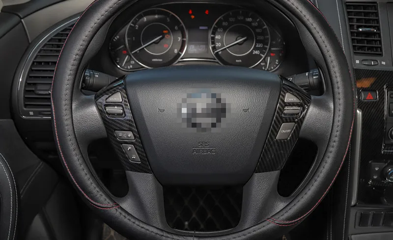 Sansour ABS накладка на руль наклейка для Nissan Armada Patrol Royale Nismo Infiniti QX56 QX80 Y62 2010 2018