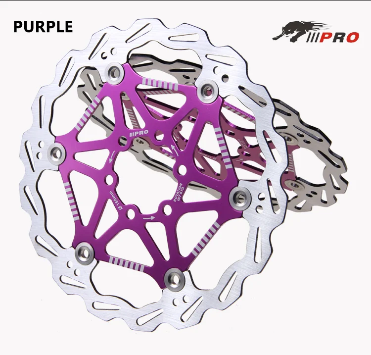 Велосипедный дисковый тормозной ротор MTB ультра-светильник плавающие дисковые роторы 160/180/203 мм IIIPRO тормозных колодок поплавок роторов шесть велосипедные Болты части