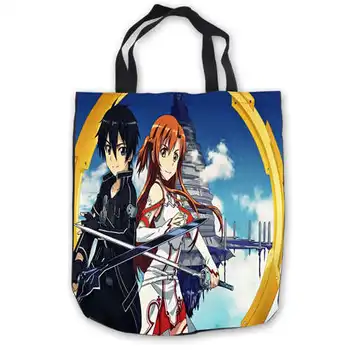 

Custom Canvas Asada-and-Kirito-sword (1) Tote Hand Bags Shopping Bag Casual Beach HandBags Foldable 180911-02-67