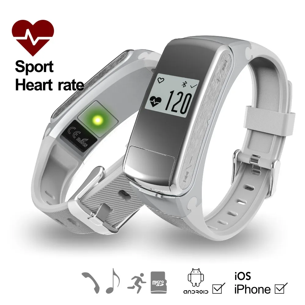 

Smartband 2018 Smart Watch Earphone Headset Heart Rate Monitor Bluetooth Fitness Tracker Wristwatch For IOS Android Smartwatch