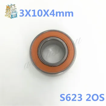 

Free shipping 3X10X4 2PCS S623 2OS CB Stainless Steel Hybrid Ceramic Fishing Reel Bearings