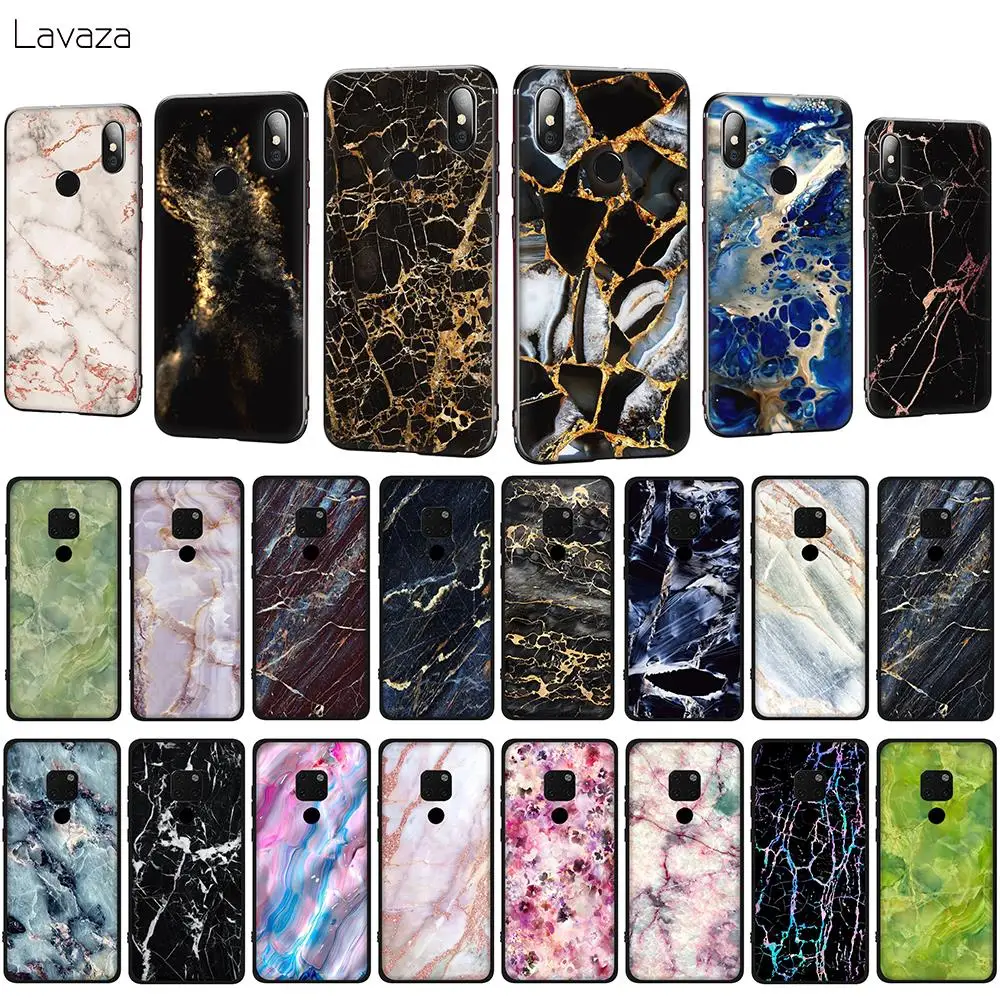 Мягкий чехол для телефона Lavaza Gold Foil Bling Marble Anime Huawei Mate 10 20 P10 P20 P30 Lite Pro P Smart 2019 |