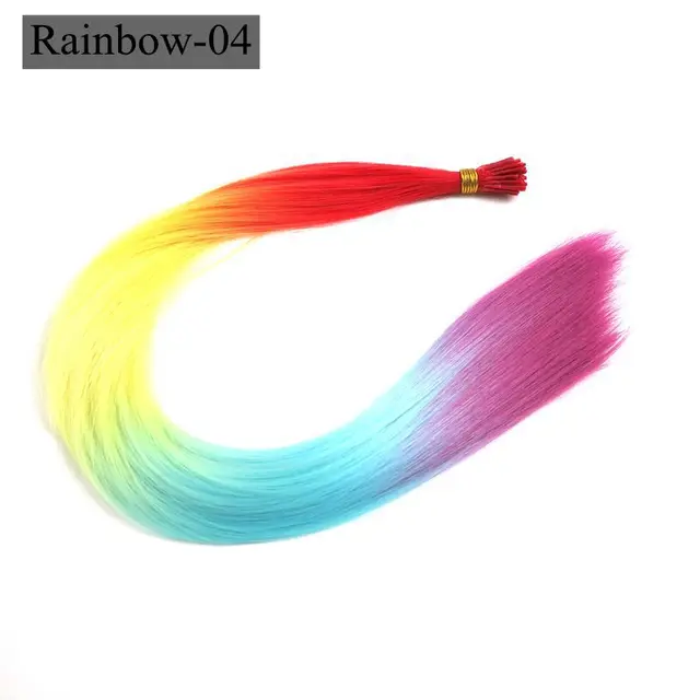 I Tip Feather Synthetic Pre Bonded Hair Extensions Luxury for Braiding 22
