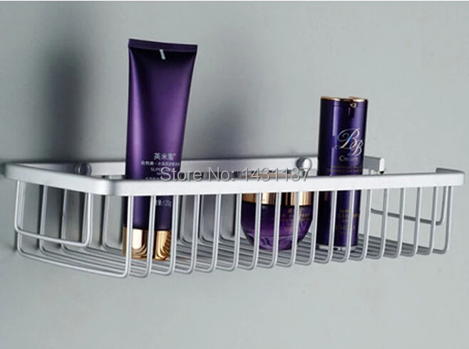 

high quality 150*260 big size aluminum alloy material satin chrome finished basket shelves with promotion price