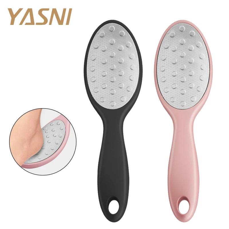 Pedicura Rasp Lima de pie Lima de talón rallador para el removedor de pies de lujo de acero inoxidable pie Scrub manicura uñas herramientas FT47 Pedicura Rasp Lima de pie Lima de talón rallador para el removedor de pies de lujo de acero inoxidable pie Scrub manicura uñas herramientas FT47