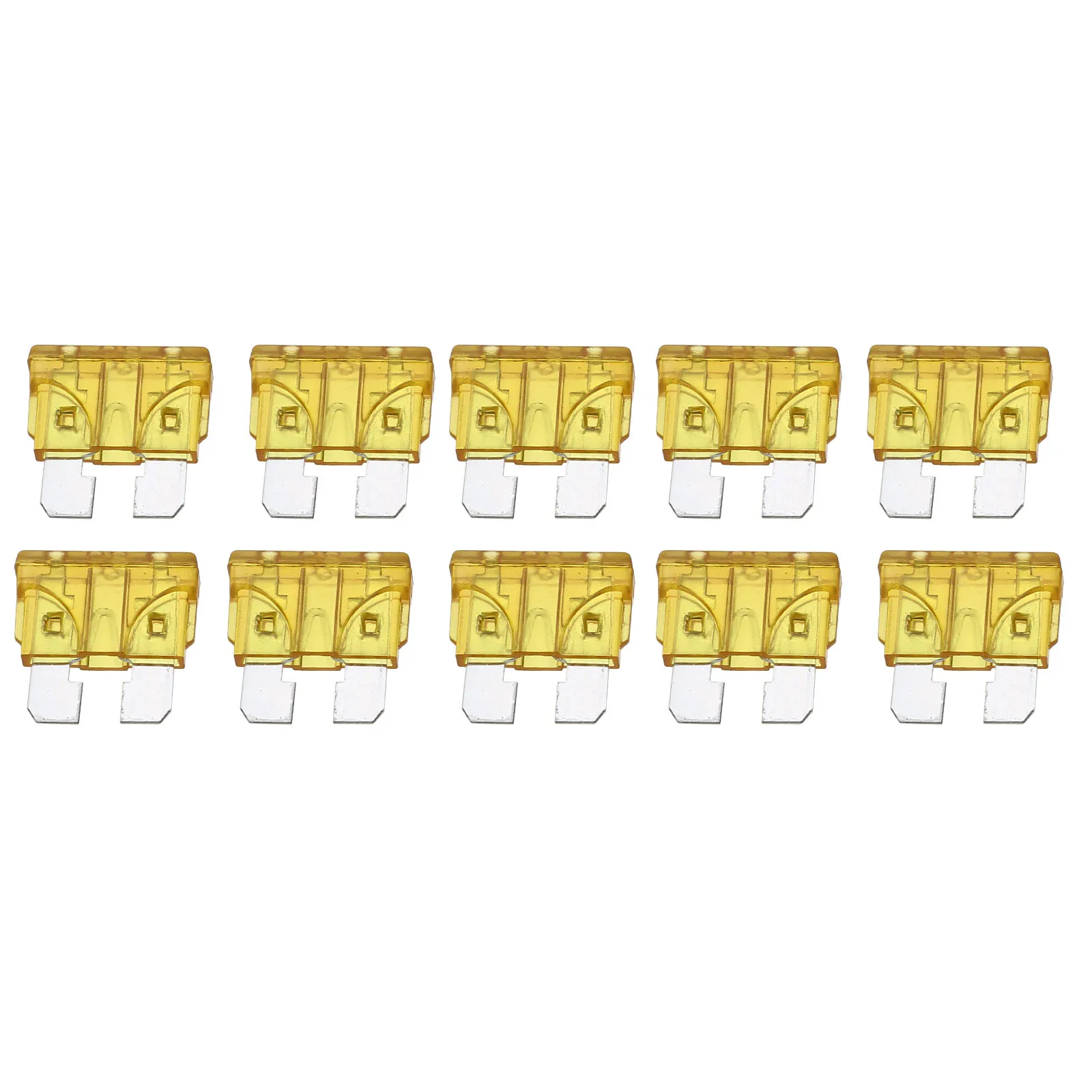 For Auto Car Truck 10pcs 20A Color Coded Standard ATO/ATC 32V Blade Car Fuse Auto Replacement Parts Mayitr