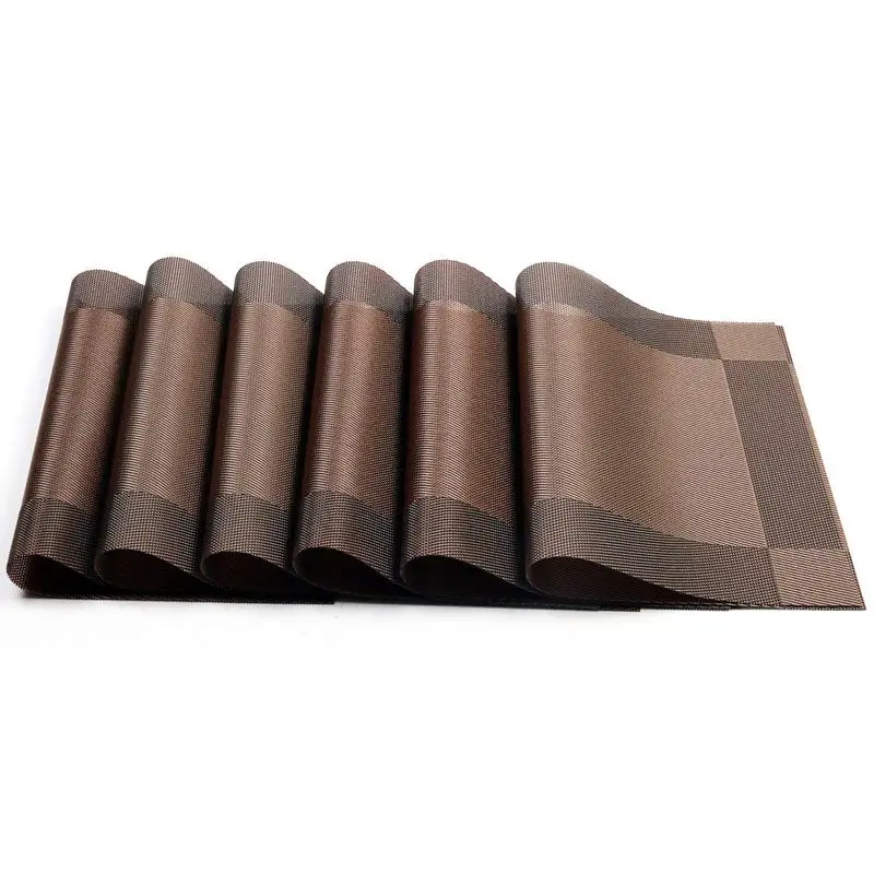 

Placemat, Crossweave Woven Non-Slip Insulation Placemat Washable Table Mats