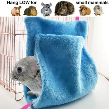 

Soft Coral Velvet Bird Nest Pet Parrot Hanging Sleeping Bed Dual Layer Hammock Chinchilla Hamster Parrot Warming Sleep Bag