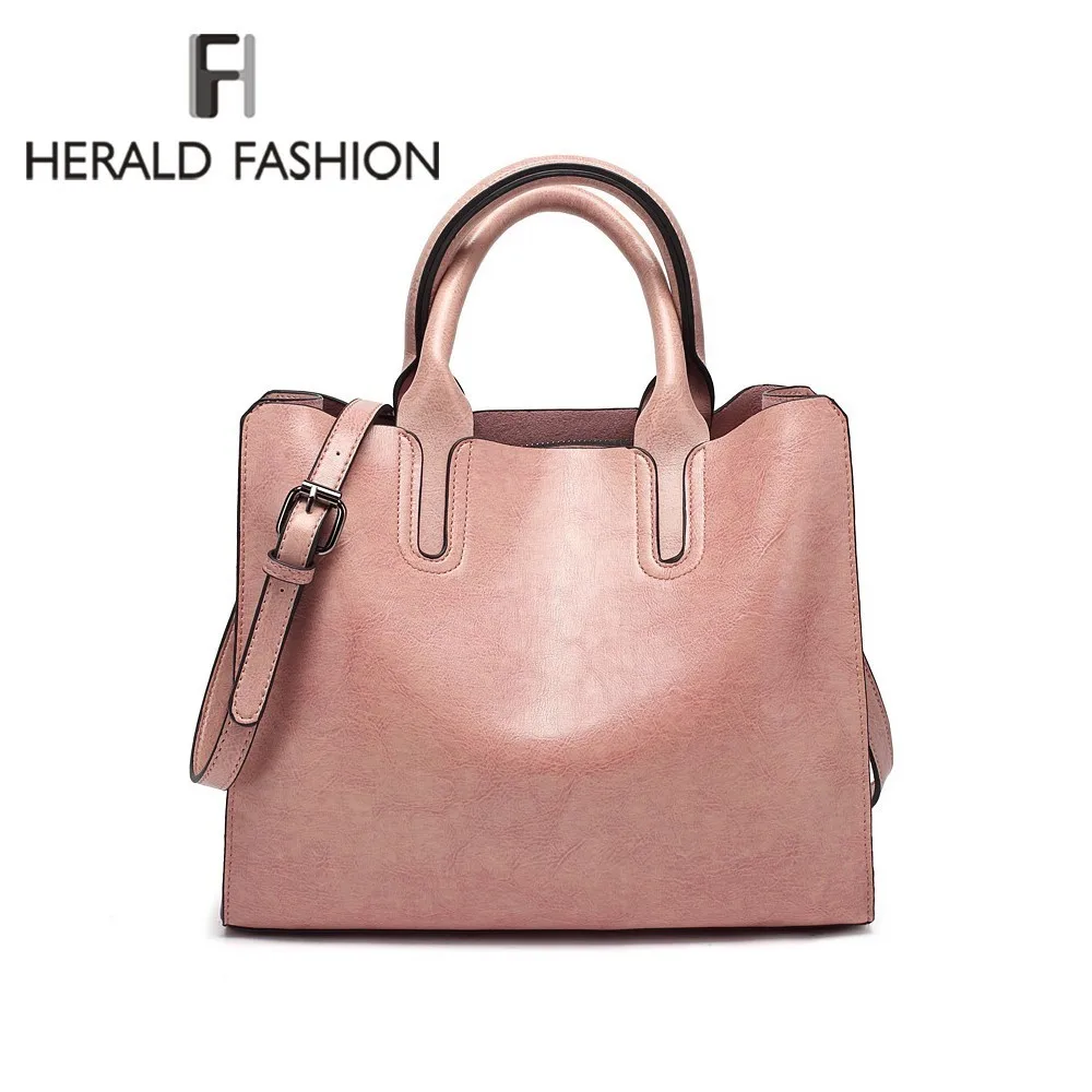 

Herald Fashion Women Handbags Casual Tote bags Quality Leather Female Shoulder Bag Ladies' Crossbody Bag Large TOP-handle Bag