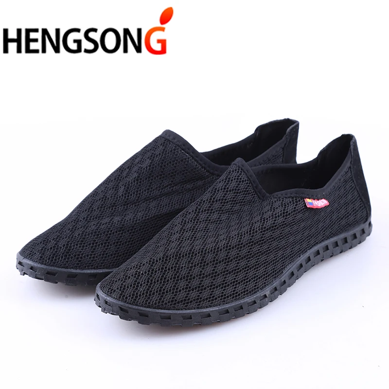 

HENGSONG 2018 Autumn Casual Shoes Male Lazy Network Shoes Men Foot Wrapping Breathable Shoes Size 38-45 ER915640