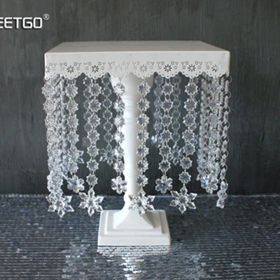 SWEETGO acrylquadratkuchenständer Europäischen stil schnee thema kuchen