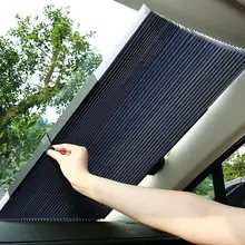 4 размера автоматический телескопический Регулируемая Защита от солнца солнечный экран для автомобиля Защита от солнца автомобили Грузовики лобовое стекло зонтик доска автомобиля занавес