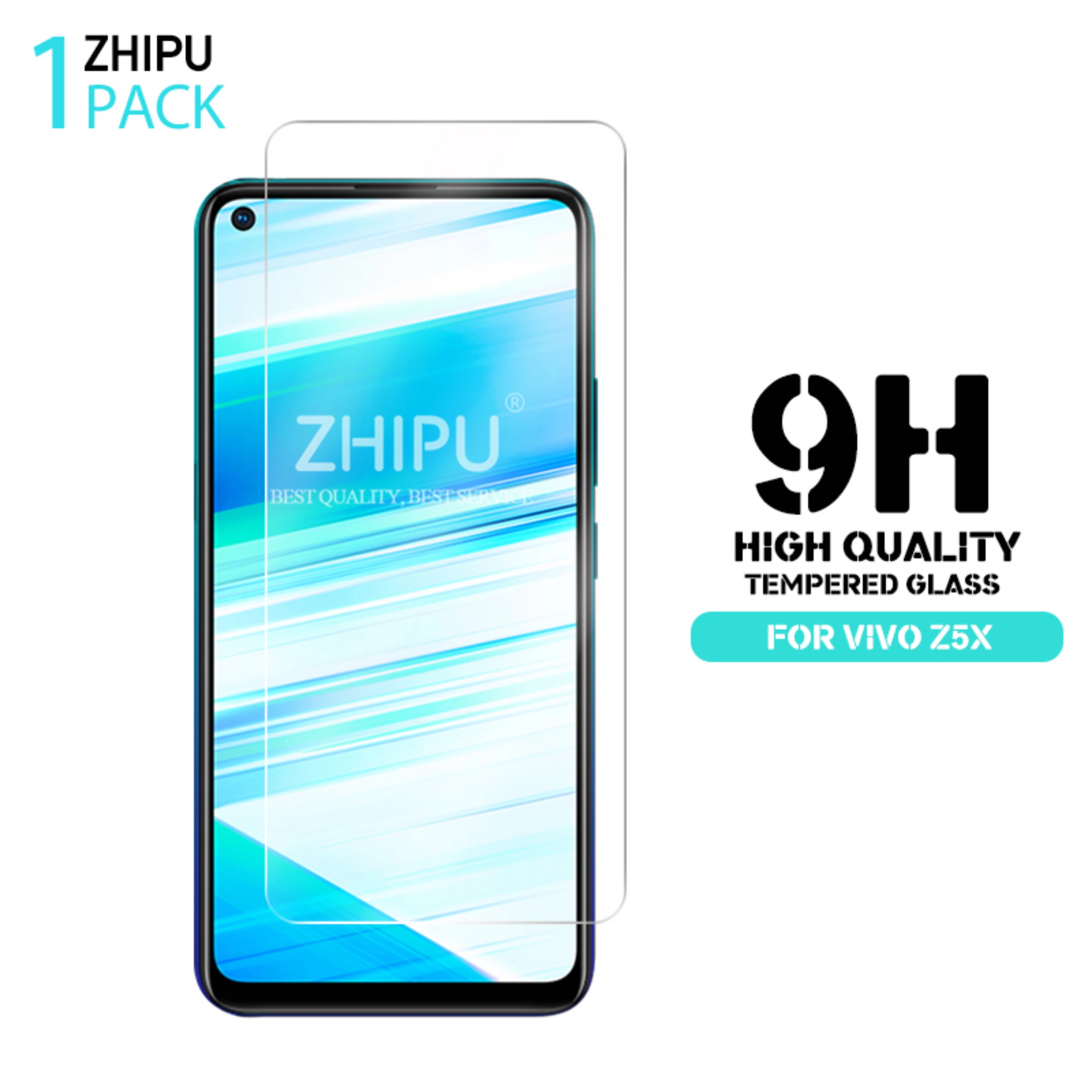 

Tempered Glass For VIVO Z5X Glass Screen Protector 2.5D 9H Premium Tempered Glass For VIVO Z5X Protective Film