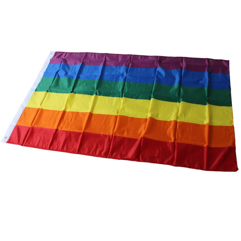 Красочные Радуга флаг и баннеры для людей нетрадиционной ориентации ЛГБТ флаги для украшения 90*150 см