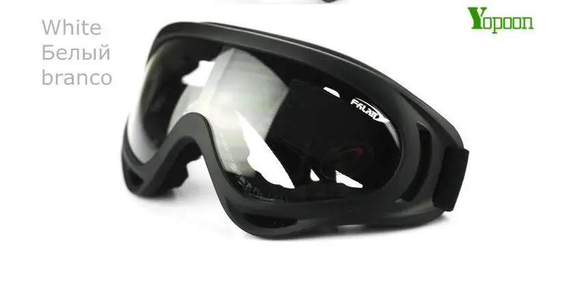 WEST BIKING очки для катания на лыжах, сноуборде, коньках, велосипедные защитные очки, зеркальные солнцезащитные очки для вождения, мотоциклетные очки для внедорожного велоспорта - Цвет: Белый
