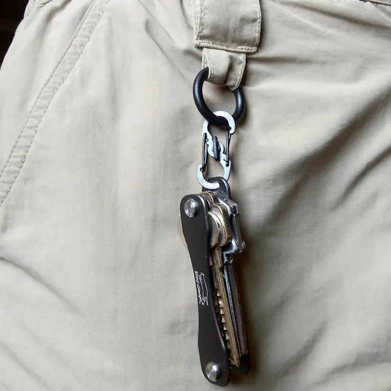 New Muti-tool Hard Oxide Key Holder  Keys Organizer Folder Keychain Outdoor Travel Kits Outdoor Camping & Hiking Tools