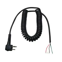 2pin 4 провода Динамик микрофонный кабель весны линия для Motorola GP2000, GP2100, GP300, GP308, GP68, GP88, GP88S CP88, CP100, CP150, PMMN4013A