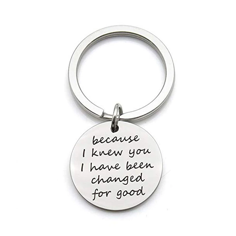 For Good- Because I Knew You, I Have Been Changed for Good Wicked Musical Best Friend BFF Keychain For Good- Because I Knew You, I Have Been Changed for Good Wicked Musical Best Friend BFF Keychain