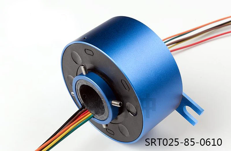 

Dia.25.4mm Through Shaft Slip Ring OD 85MM Rotor Slip Ring 6Loop Circular Distributor Ring 10A Power Pass Hole Slip Slewing Ring