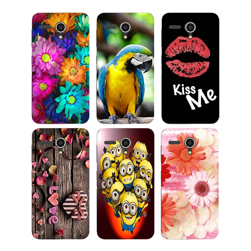 

Soft TPU Silicone Case For Lenovo A606 A 606 Cover Floral Plants Unicorn Printed Back Cover Flamingo Cat Owl Animal Phone Case