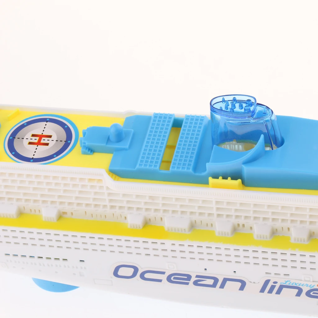 Electric Ocean Liner Cruise Boat Ship Toy Flashing LED Lights & Sound Kids Children Gift